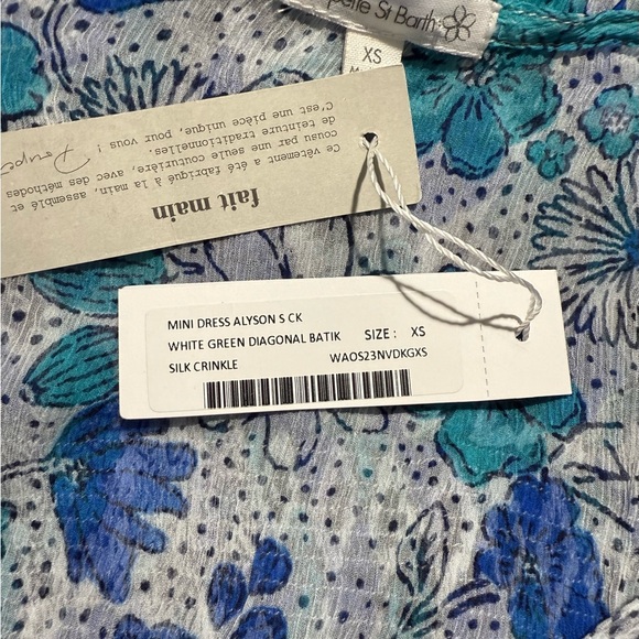 NWT Poupette St Barth Silk Alyson Floral Mini Dress Sz XS - Picture 12 of 14